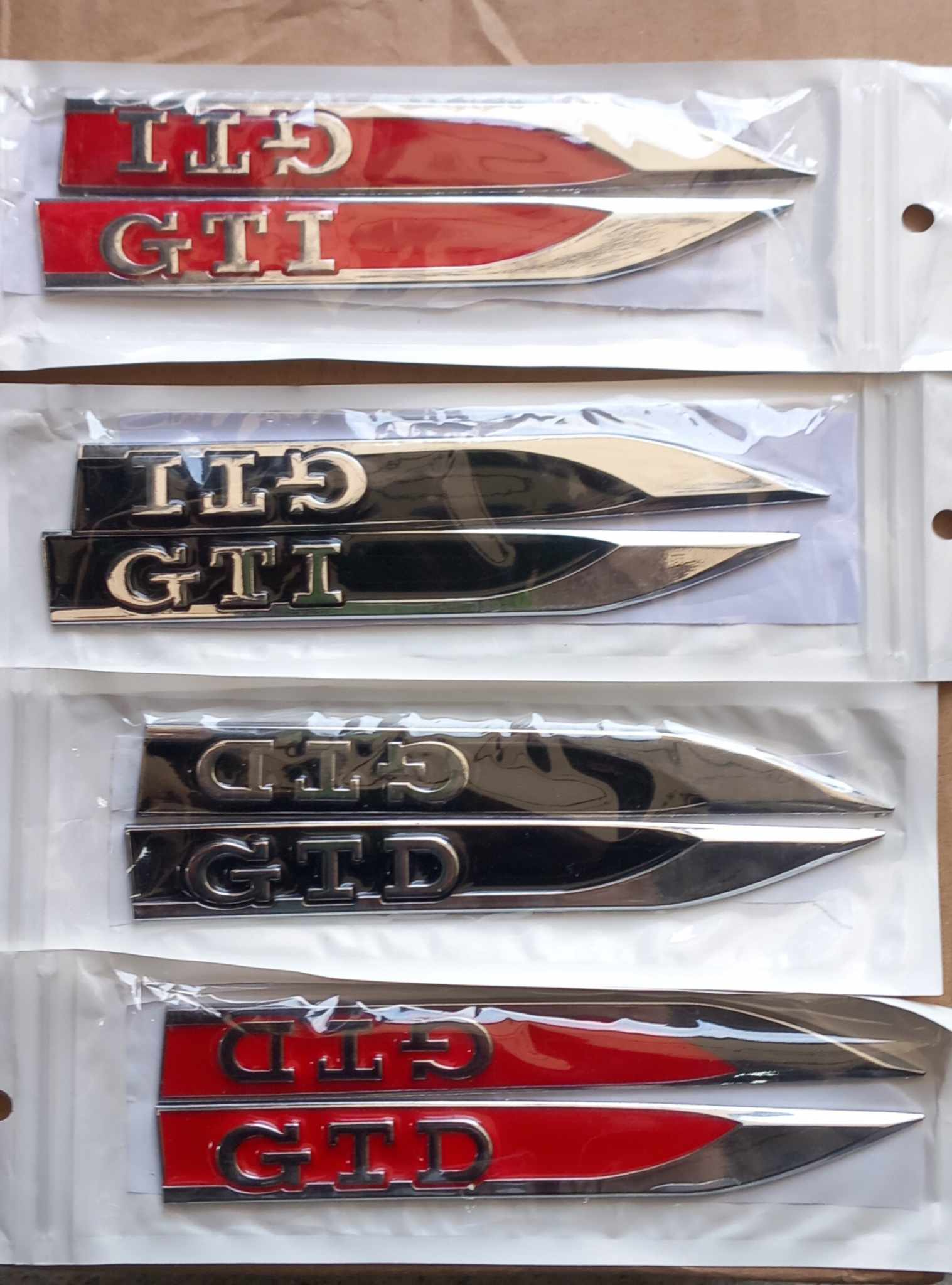 GTI/GTD Oznake za krila 3m samolepljive..